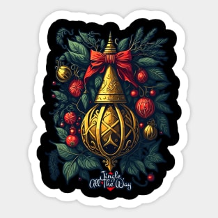 Jingle All The Way Golden Bells Sticker